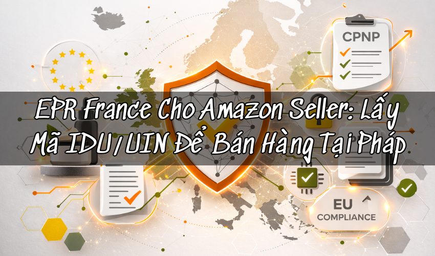 EPR France Cho Amazon Seller: Hồ Sơ, IDU/UIN Và Quy Trình Tuân Thủ Khi Bán Hàng Tại Pháp