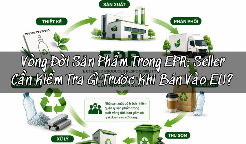 Vòng Đời Sản Phẩm Trong EPR: Seller Cần Kiểm Soát Gì Từ Thiết Kế Đến Tái Chế? 